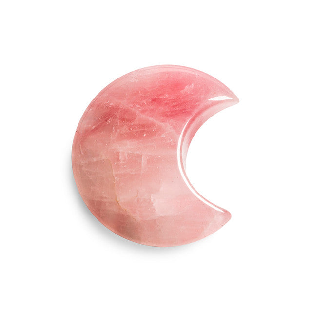 Rose Quartz Crystal Moon