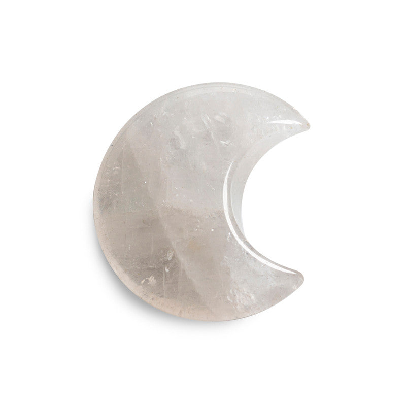 Clear Quartz Crystal Moon