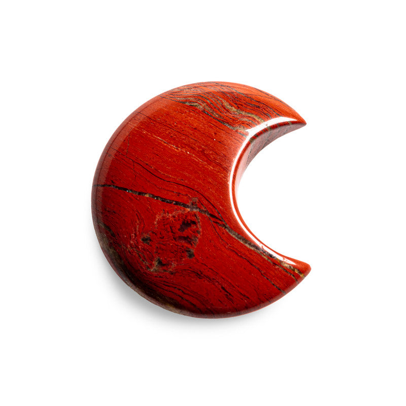 Red Jasper Crystal Moon
