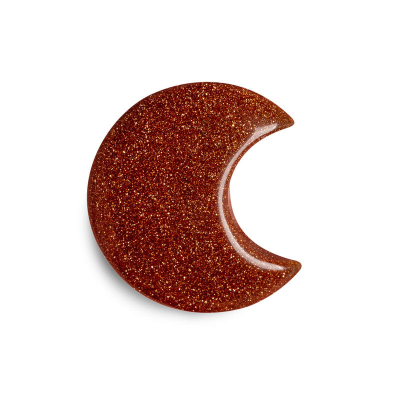 Gold Sandstone Crystal Moon