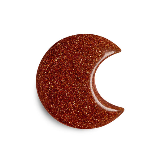 Gold Sandstone Crystal Moon
