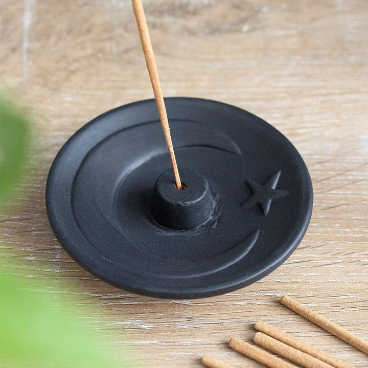 Crescent Moon Incense Holder